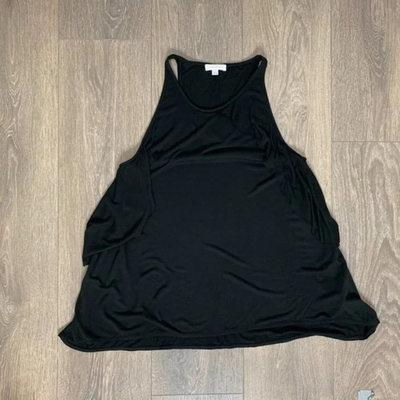 Aritzia Wilfred Tank Top Tiered Ruffle detail Sleeveless Rayon Black Size XS - Picture 8 of 15